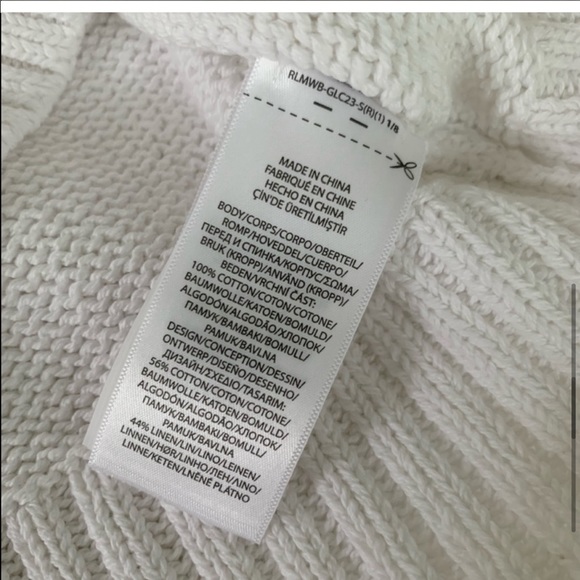 New Ralph Lauren American Flag White Sweater - Picture 6 of 13